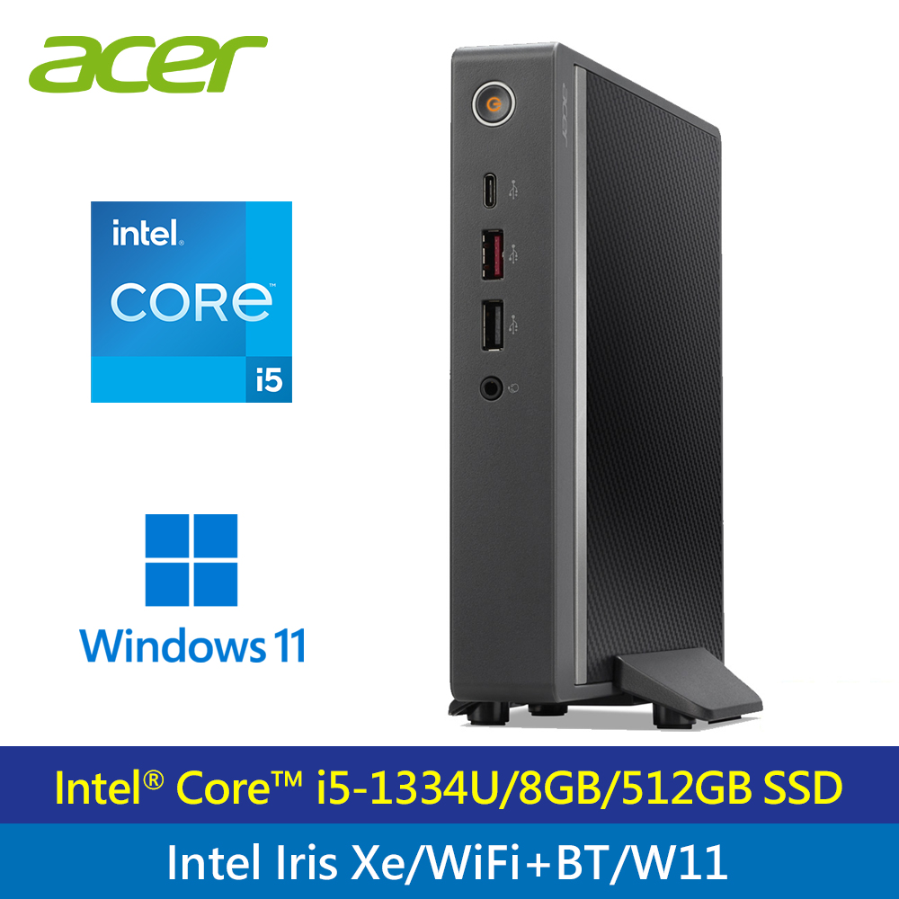 【Acer 宏碁】RB610 迷你PC i51334U/8G/512G SSD