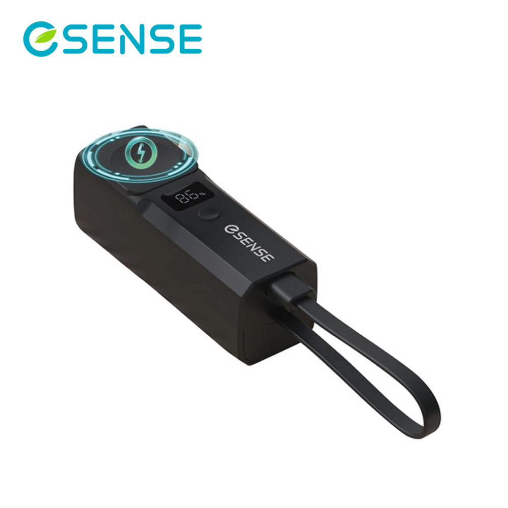 【ESENSE 逸盛】免帶線口袋快充行動電源-黑