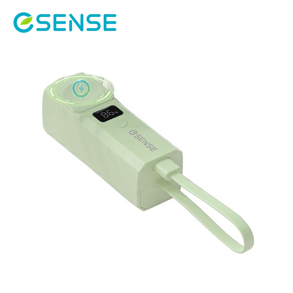 【ESENSE 逸盛】免帶線口袋快充行動電源-綠