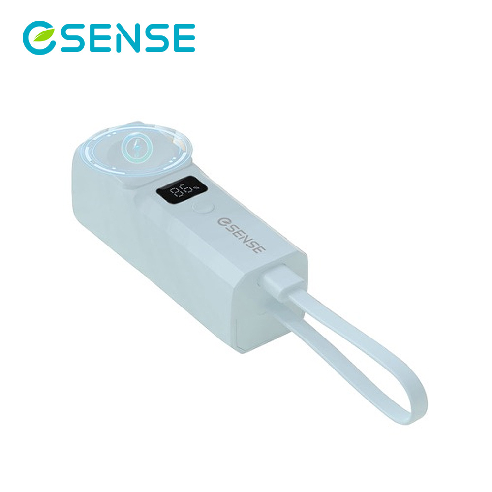 【ESENSE 逸盛】免帶線口袋快充行動電源-藍