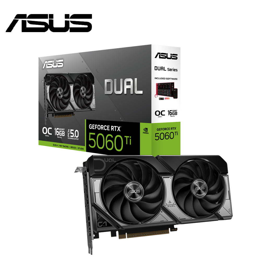 【ASUS 華碩】DUAL-RTX5060TI-O16G 顯示卡