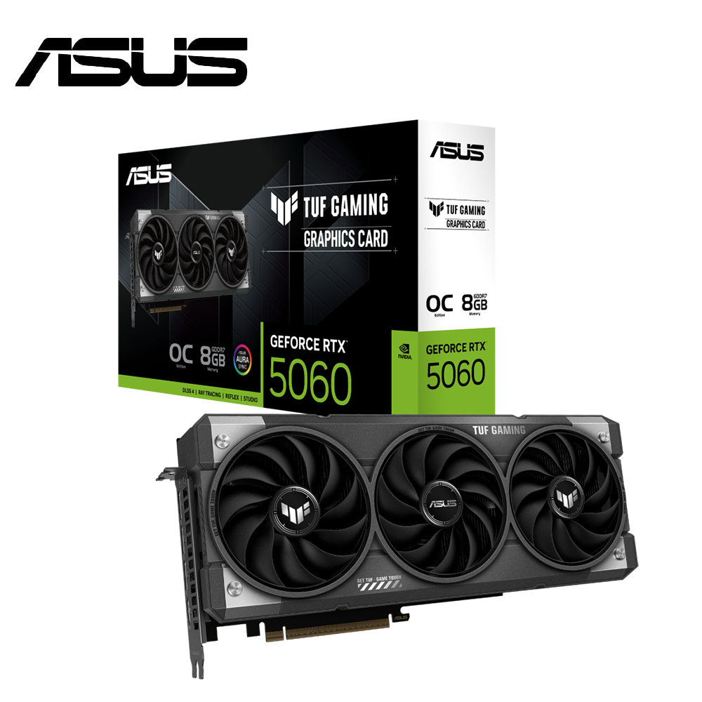 【ASUS 華碩】TUF-RTX5060-O8G-GAMING 顯示卡