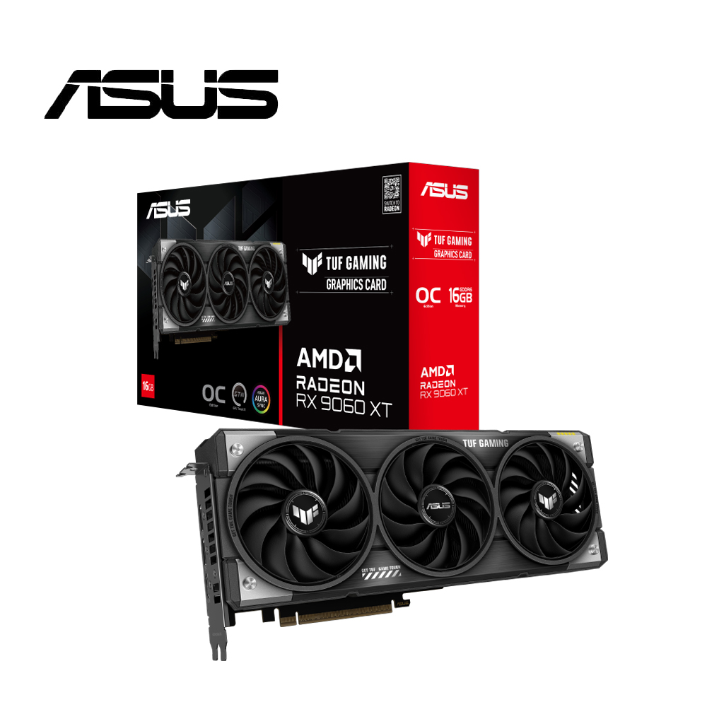 【ASUS 華碩】TUF-RX9060XT-O16G-GAMING 顯示卡
