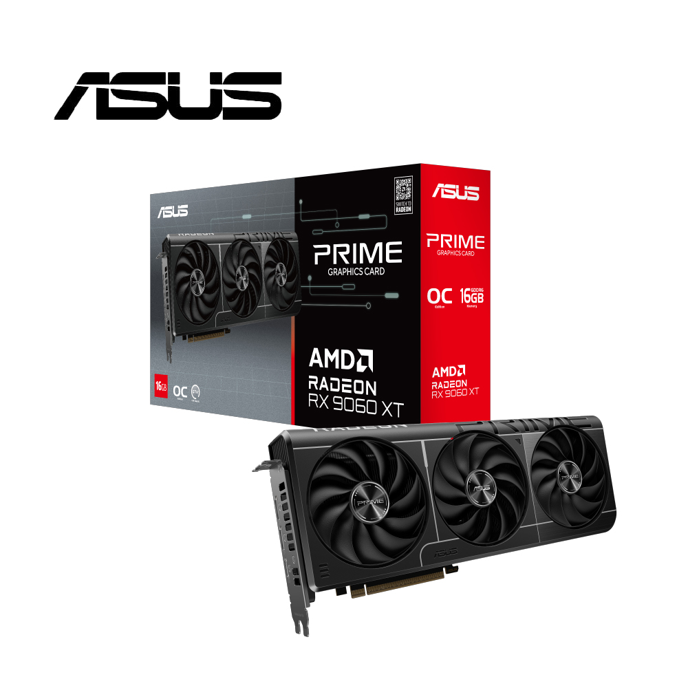 【ASUS 華碩】PRIME-RX9060XT-O16G 顯示卡