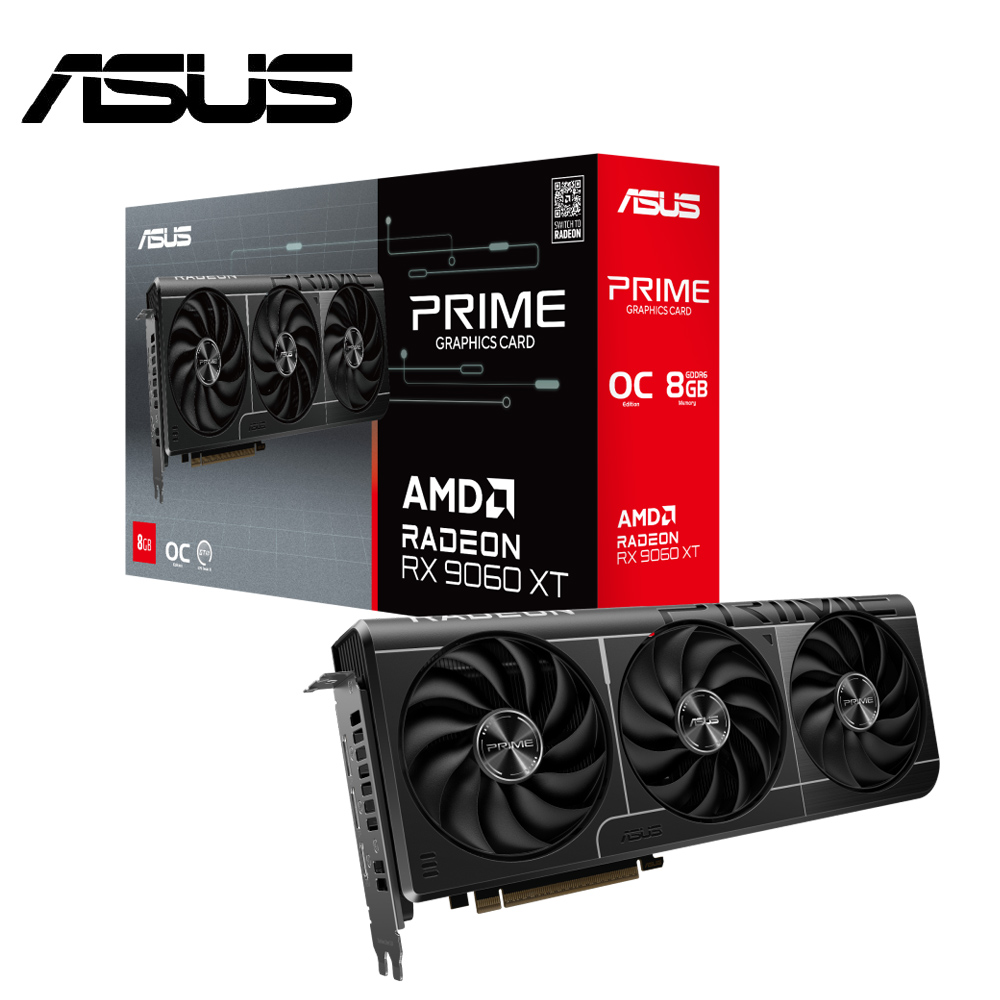 【ASUS 華碩】PRIME-RX9060XT-O8G 顯示卡