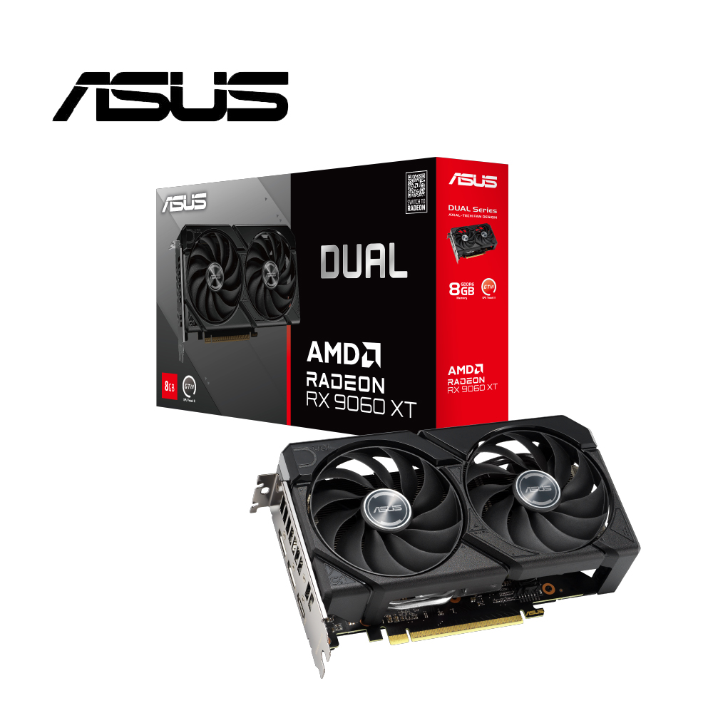 【ASUS 華碩】DUAL-RX9060XT-8G 顯示卡