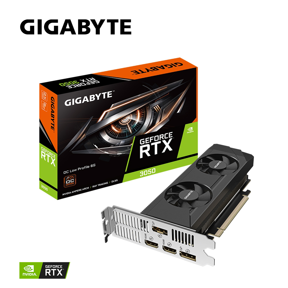【GIGABYTE 技嘉】RTX 3050 OC Low Profile 6G 顯示卡