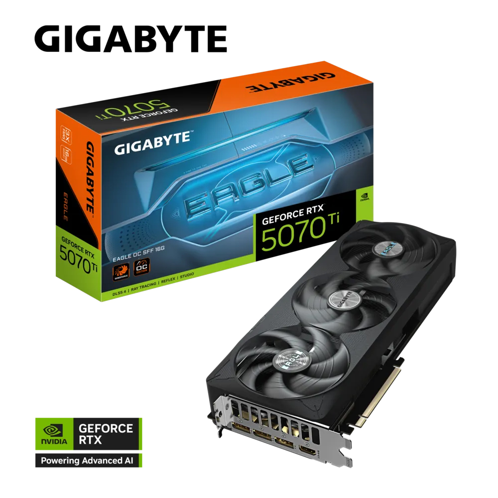 【GIGABYTE 技嘉】RTX 5070 Ti EAGLE OC SFF 16G 顯示卡