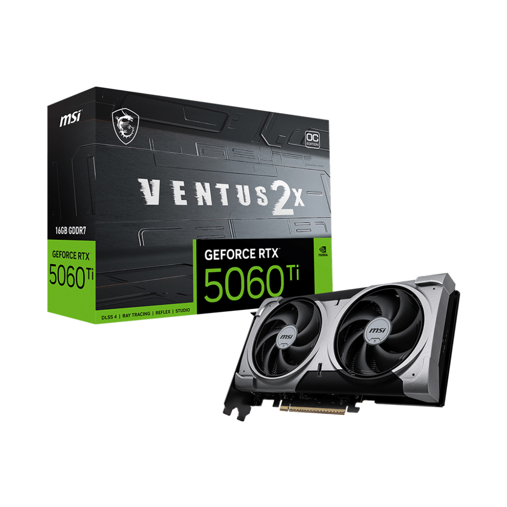 【MSI 微星】GeForce RTX 5060 Ti 16G VENTUS 2X OC PLUS 顯示卡