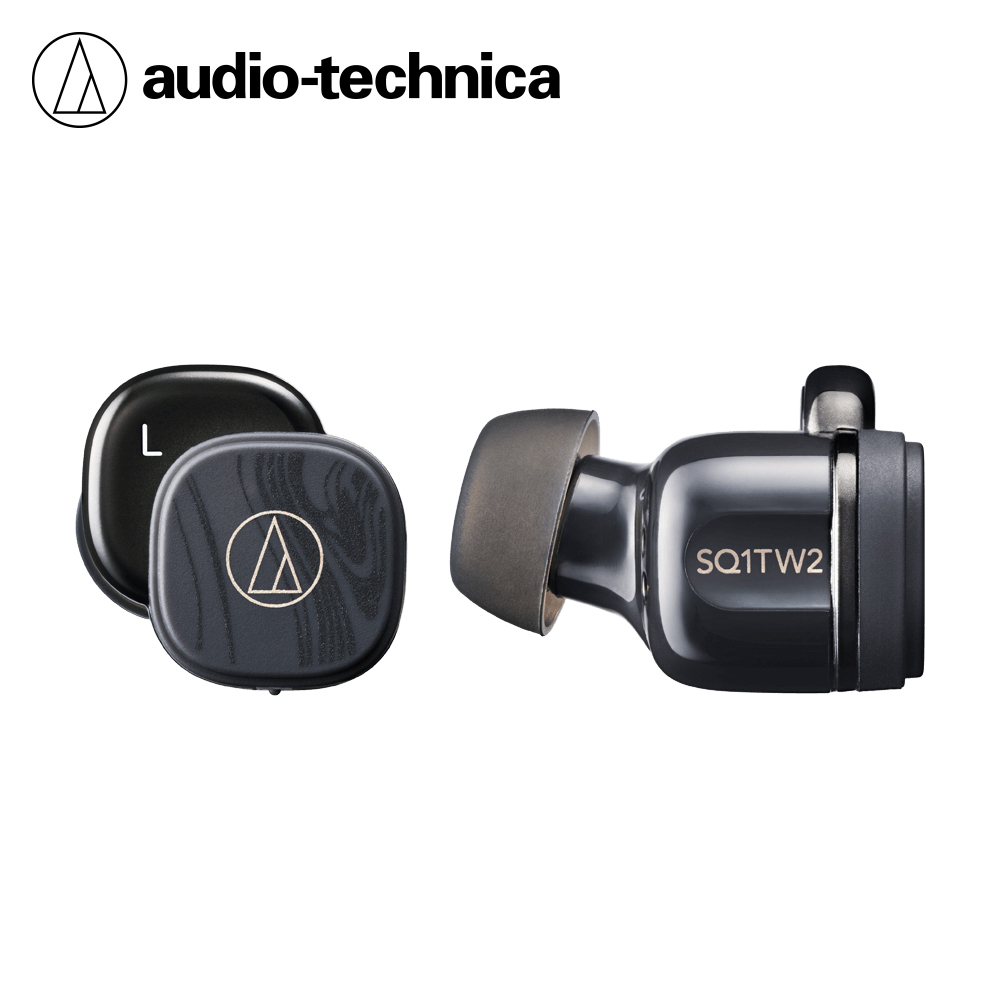 【audio-technica 鐵三角】ATH-SQ1TW2 真無線耳機｜炭灰色