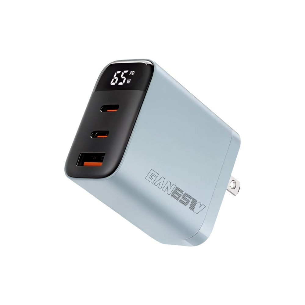 【WEPHONE】1A2C 65W 氮化鎵充電器 藍色