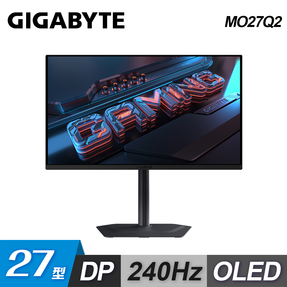 【GIGABYTE 技嘉】MO27Q2 27型 QD-OLED 240Hz 電競螢幕