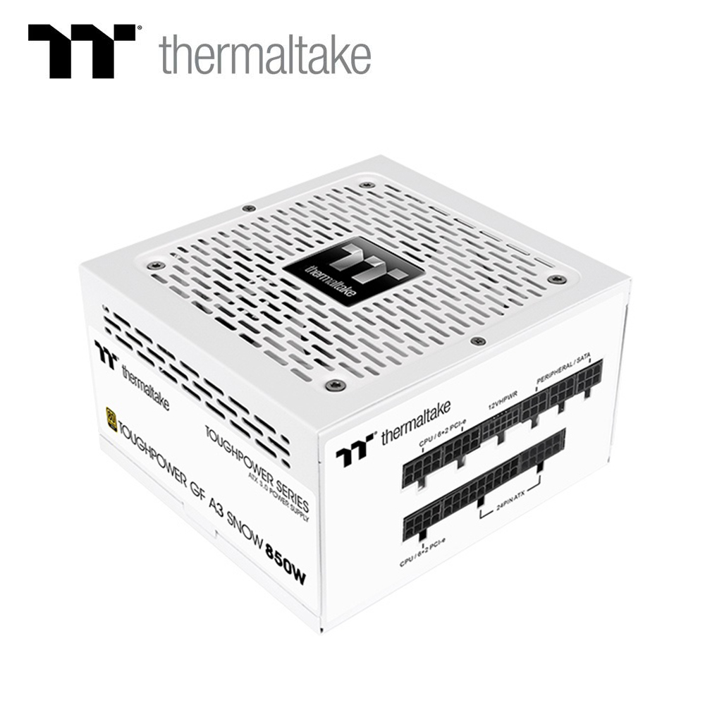 【Thermaltake 曜越】鋼影 TOUGHPOWER GT 850W 金牌電源供應器 雪白版