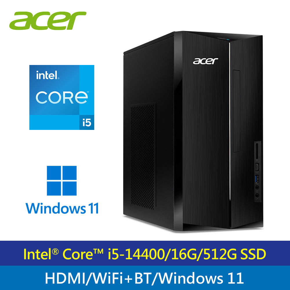 【Acer 宏碁】Aspire TC-1780 i5-14400/16G/512G 桌機