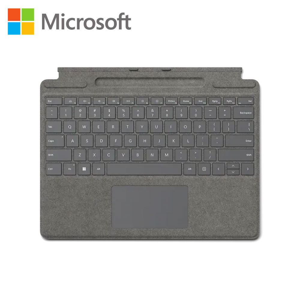 【Microsoft 微軟】Surface Pro CoPilot 含第二代手寫筆鍵盤蓋-白金