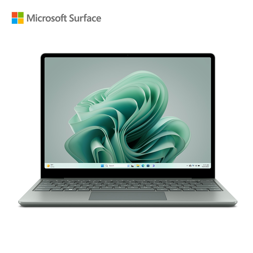 【Microsoft 微軟】Surface Laptop Go 3 12.4吋 i5 觸控筆電｜莫蘭迪綠