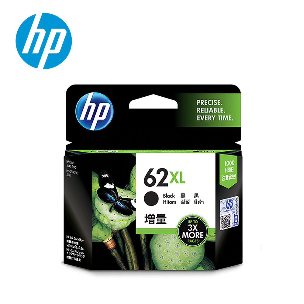 【HP 惠普】C2P05AA No.62XL 黑色墨水匣
