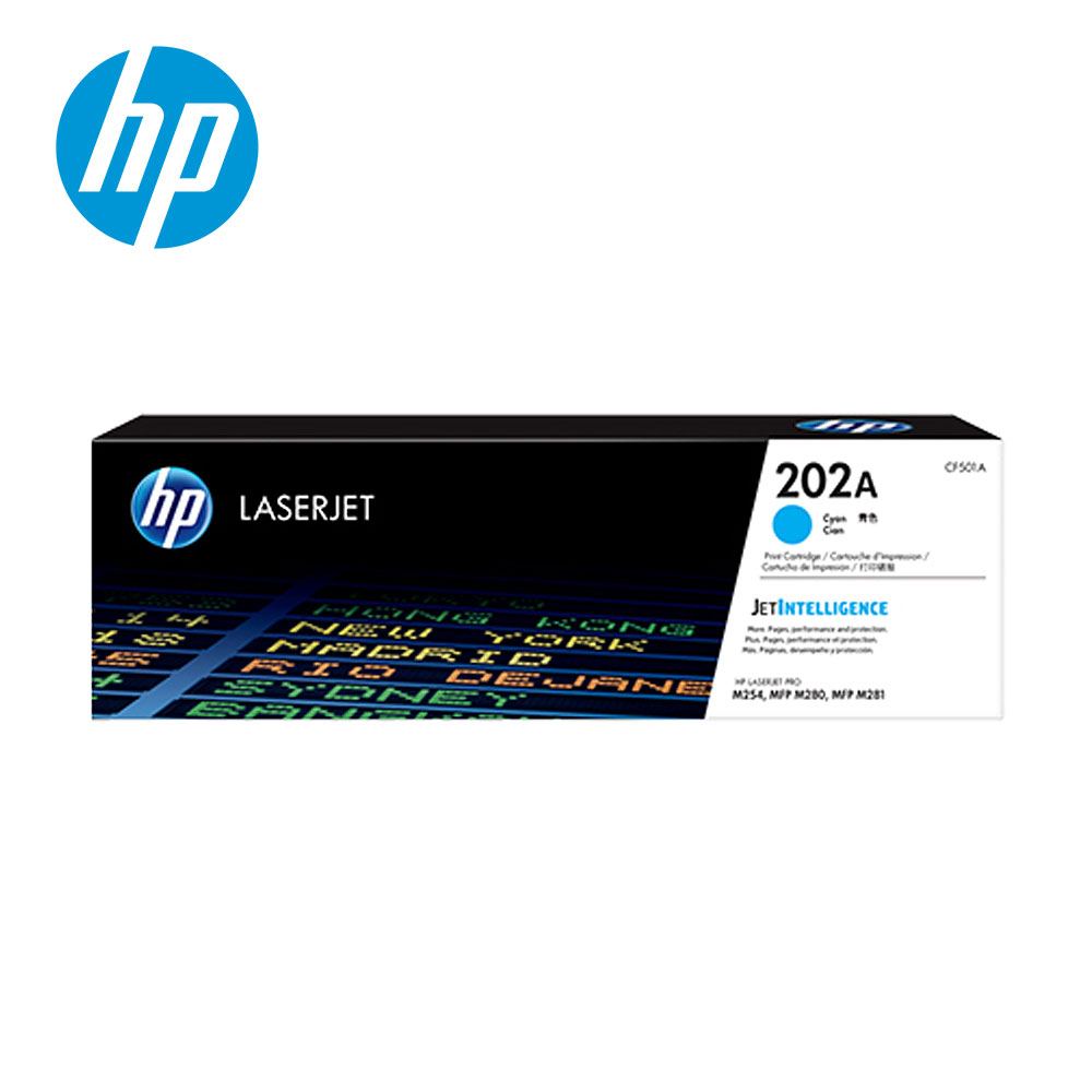 【HP 惠普】202A 青色原廠 LaserJet 碳粉匣 CF501A