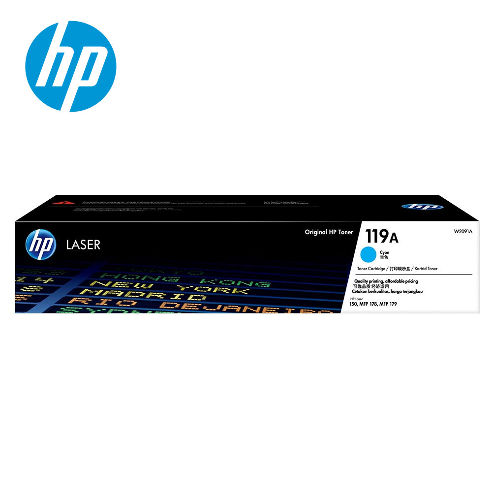 【HP 惠普】119A 青色碳粉匣 W2091A