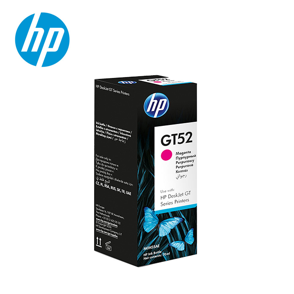 【HP 惠普】M0H55AA GT52 紅色墨水瓶