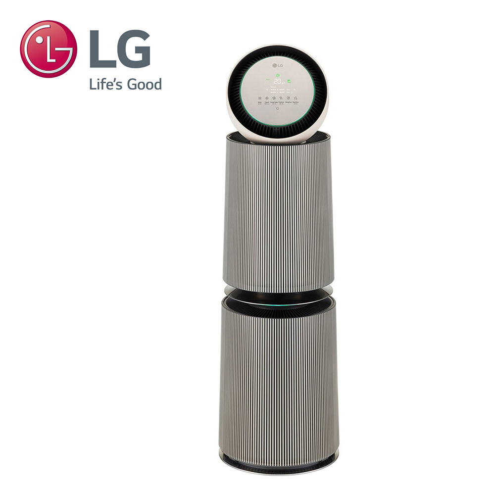 【LG 樂金】PuriCar 360 空氣清淨機/雙層 - 寵物功能增加版二代｜奶茶棕