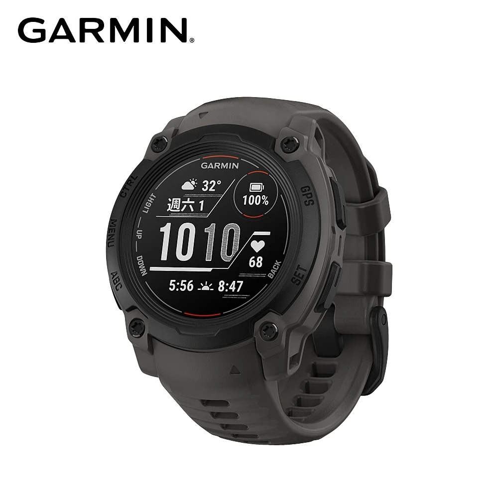 【GARMIN】Instinct E 45mm 本我系列 GPS 智慧腕錶《石墨灰》