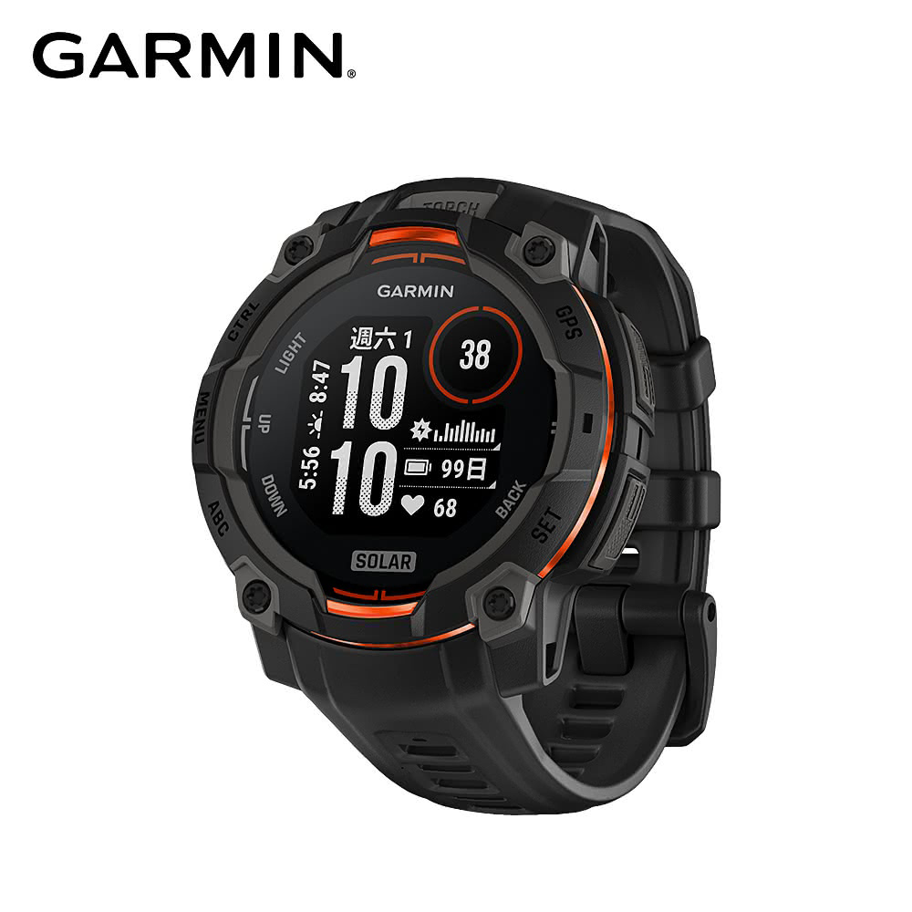 【GARMIN】INSTINCT 3 Solar 本我系列 太陽能GPS腕錶 45mm《極致黑》