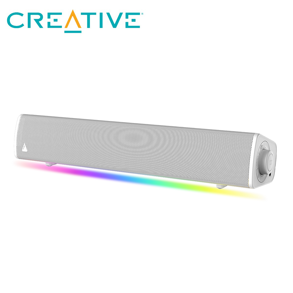 【CREATIVE】Sound Blaster GS3 藍牙RGB 喇叭 白色