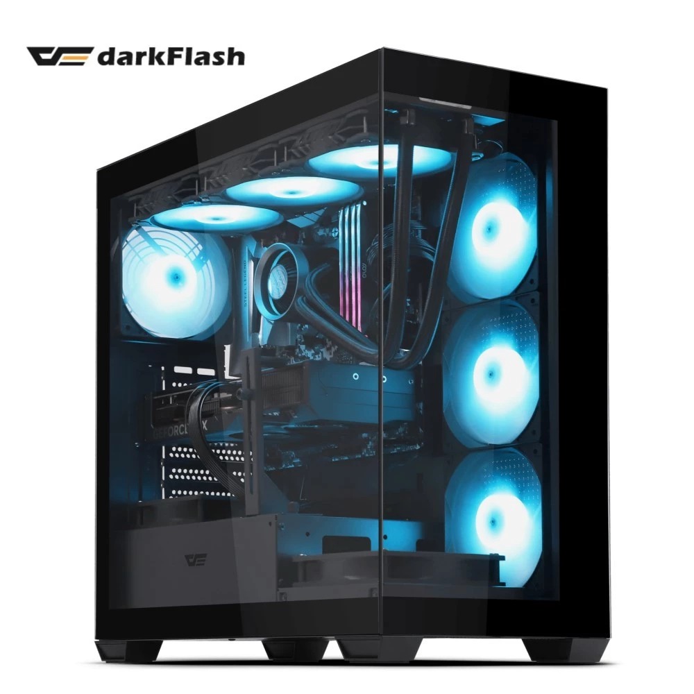 【darkFlash】DS900 ATX 電腦機殼 黑色