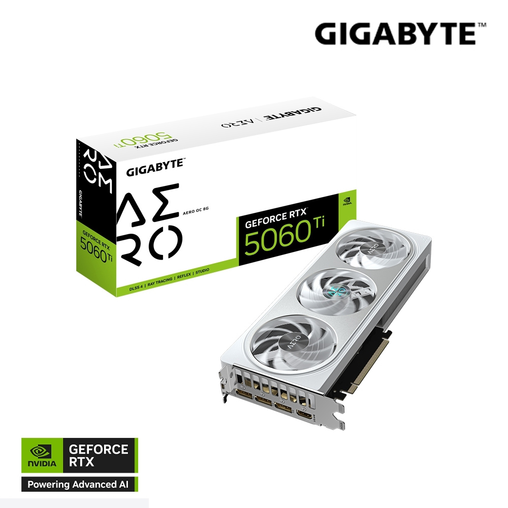 【GIGABYTE 技嘉】RTX5060Ti AERO O8G 顯示卡