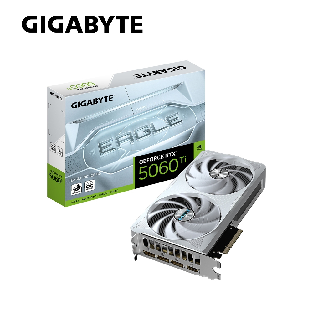 【GIGABYTE 技嘉】RTX5060 Ti EAGLE OC ICE-8GD 顯示卡