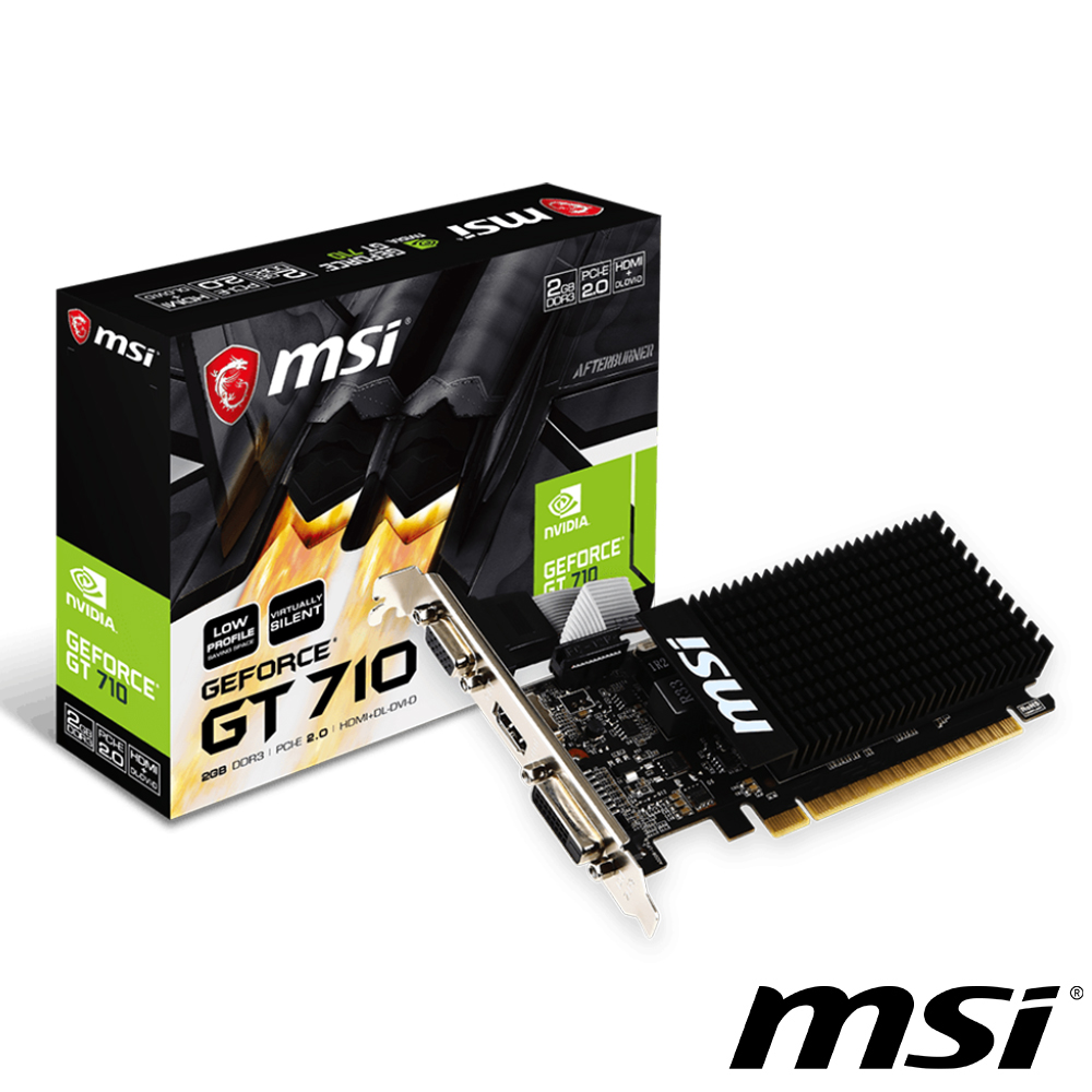 【MSI 微星】GT 710 2GD3H LP 顯示卡