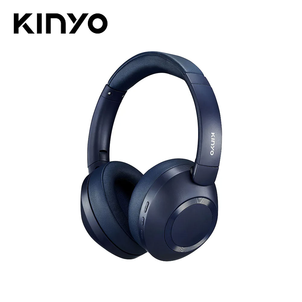 【KINYO】BTE-3865 無線藍牙頭戴式耳機-藍色
