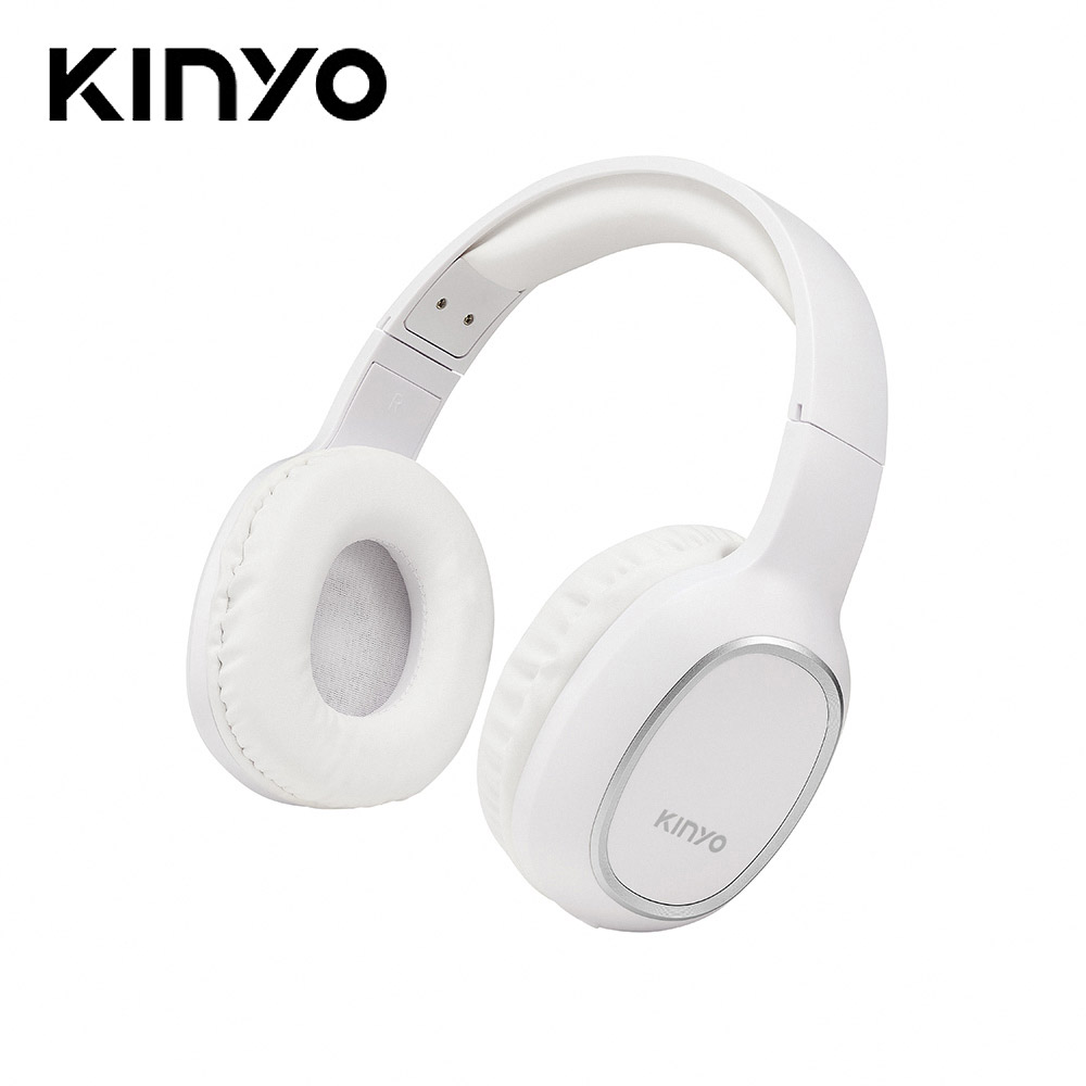 【KINYO】BTE-3830 無線藍牙頭戴式耳機-白色