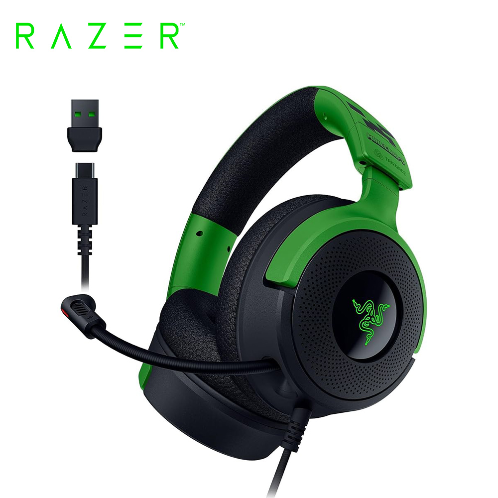 【Razer 雷蛇】北海巨妖 V4 X 電競耳麥｜Minecraft 麥塊限定版