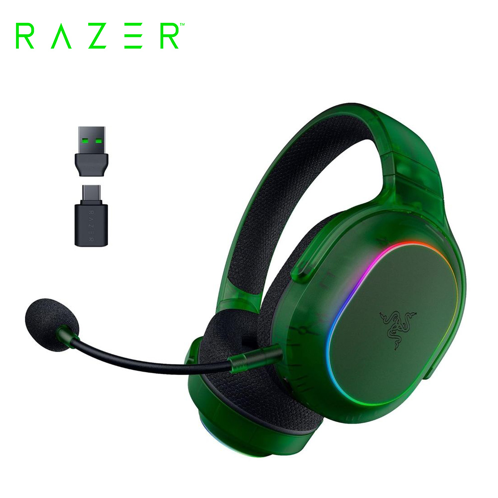 【Razer 雷蛇】Barracuda X Chroma 梭魚無線耳機 X 幻彩版 綠色