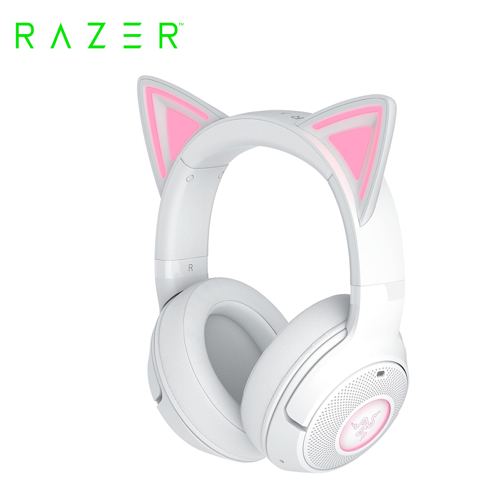 【Razer 雷蛇】北海巨妖 Kitty V2 BT 貓耳耳麥｜粉色