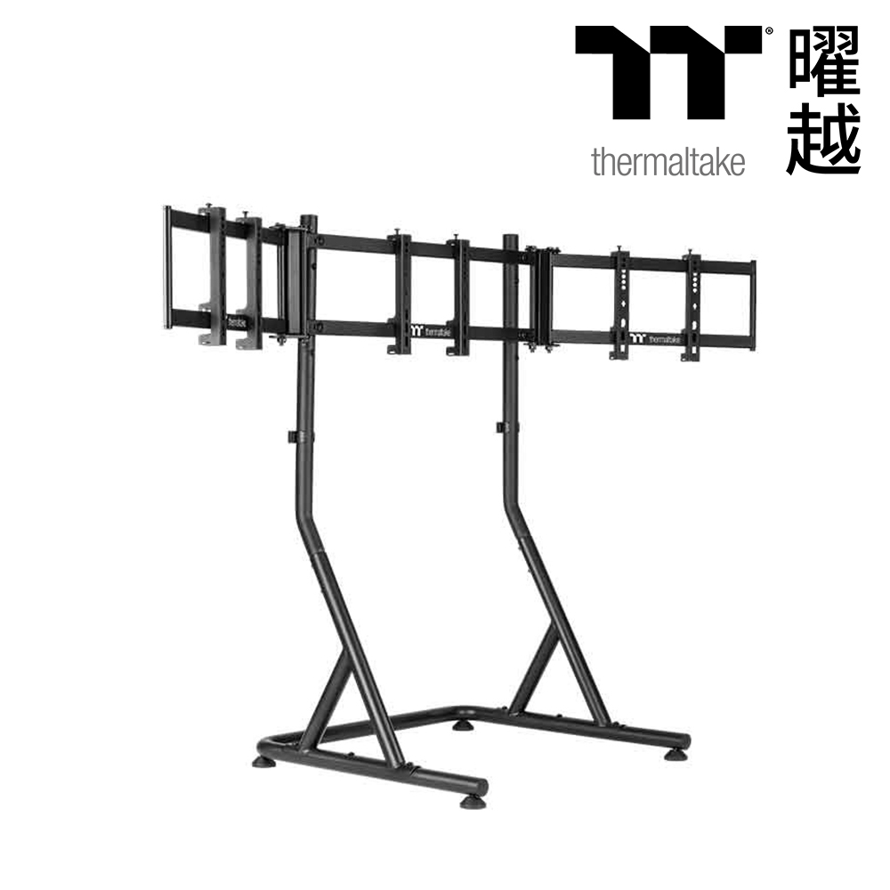 【Thermaltake 曜越】三螢幕賽車支架 進階版 黑色