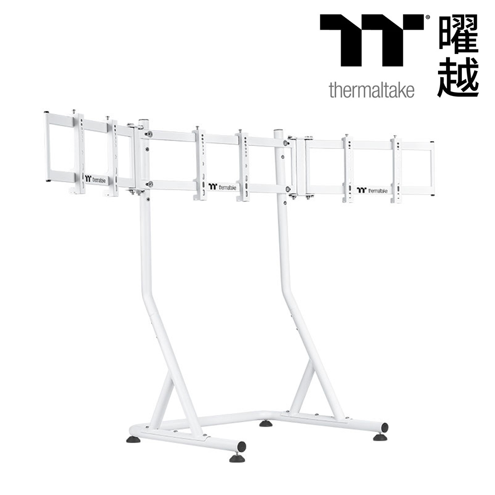 【Thermaltake 曜越】三螢幕賽車支架 進階版 白色