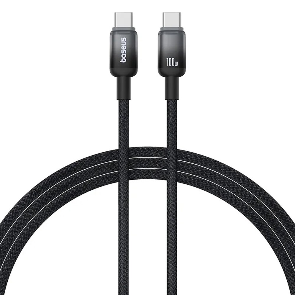 【Baseus倍思】漸變系列 C to C 100W 充電傳輸線 1M 星曜黑