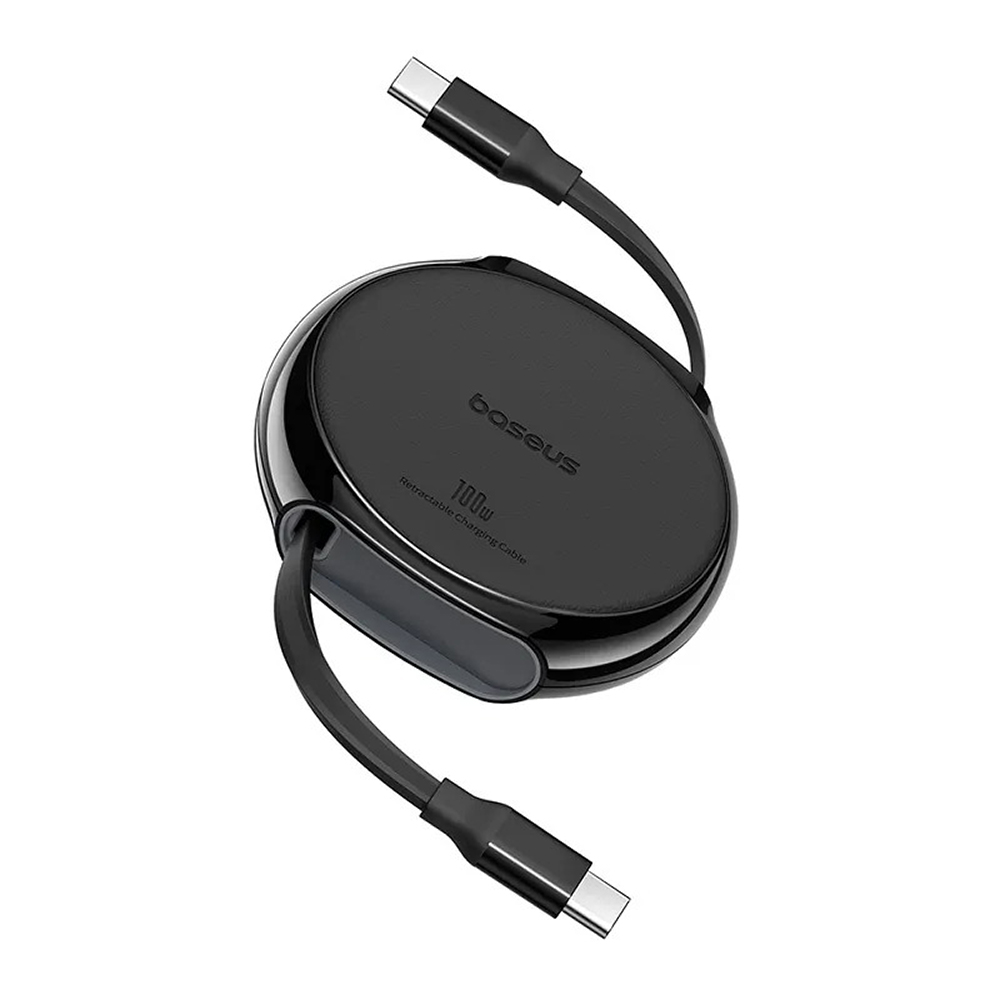【Baseus倍思】明途系列 C to C 100W 伸縮充電傳輸線 1M 星耀黑