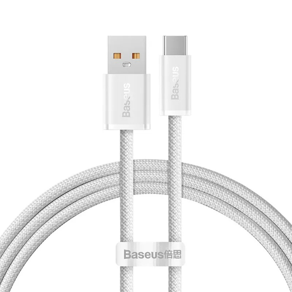 【Baseus倍思】靈動系列 USB to Type-C 100W 充電傳輸線 1M 白色