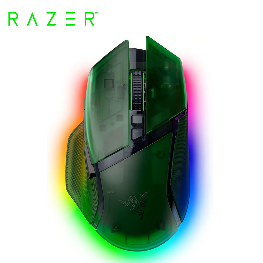 【Razer 雷蛇】巴塞利斯蛇 V3 Pro 35K 無線滑鼠《幻影綠》