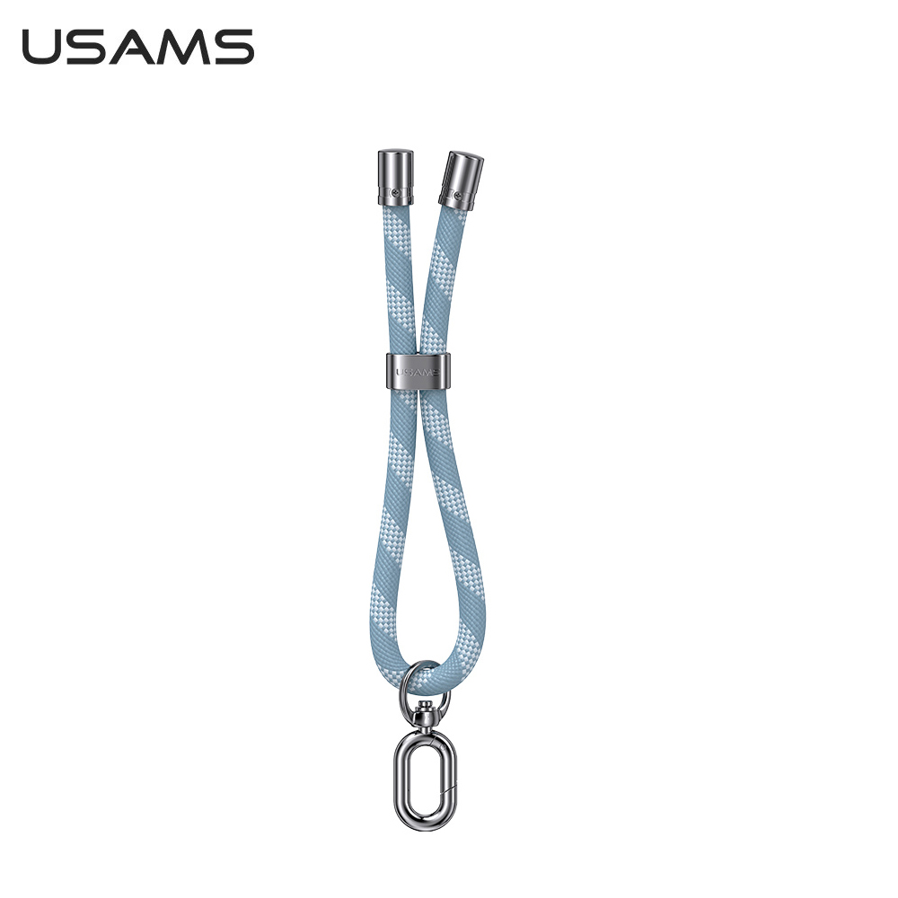 【USAMS】34CM 手腕手機掛繩 藍色