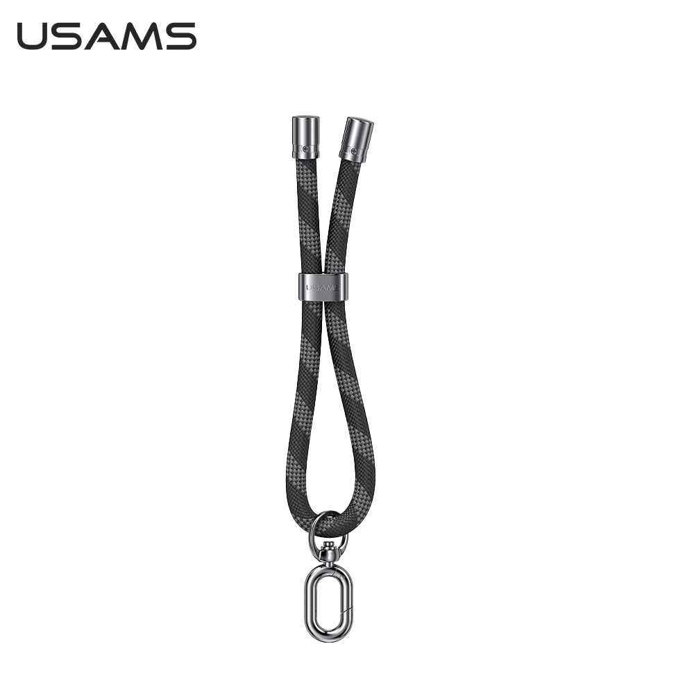 【USAMS】34CM 手腕手機掛繩 黑色