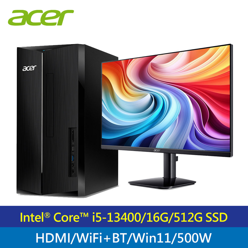 【組合商品】ACER TC-1780 i5-13400 + 27吋 LCD