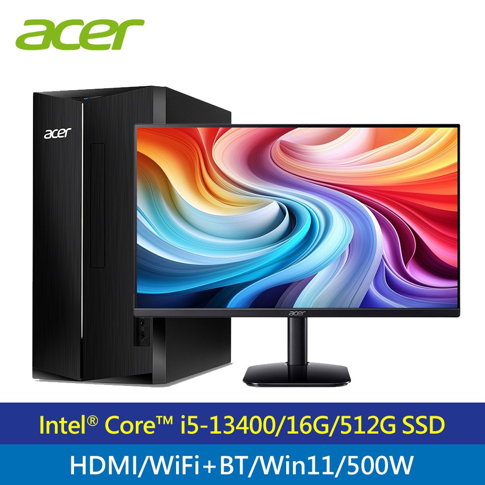 【組合商品】ACER TC-1780 i5-13400 + 24吋 LCD