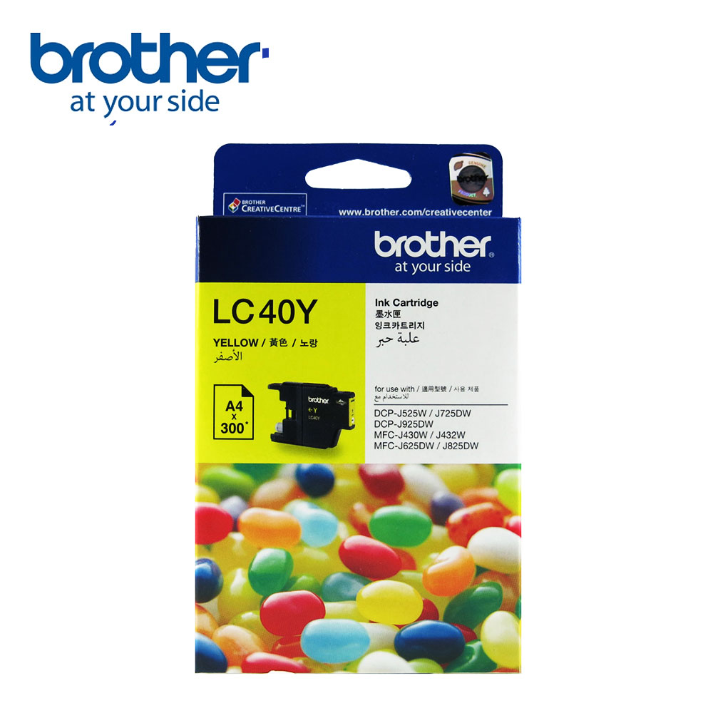【Brother】LC40Y 黃色墨水匣