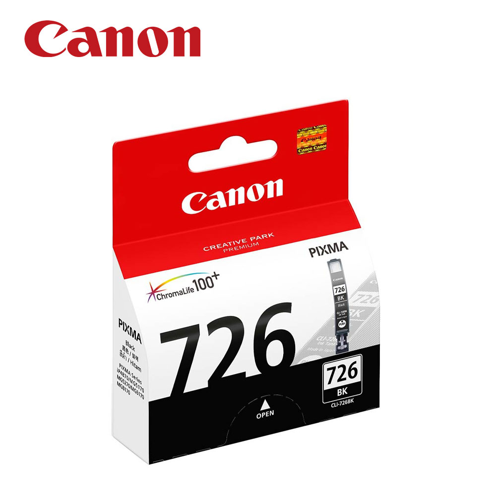 【CANON】CLI-726BK 淡黑色墨水匣