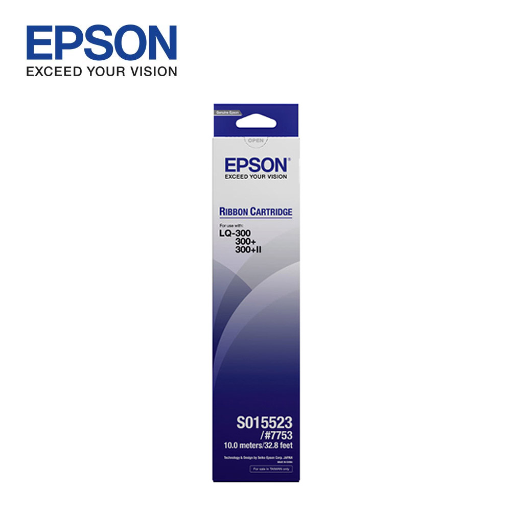 【EPSON】S015523 黑色色帶 7753